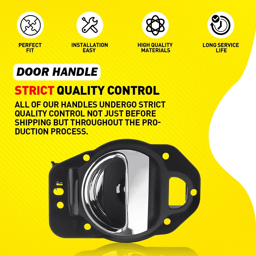 Chrome Inside Interior Door Handle For Passenger Side Right 7