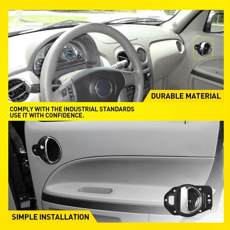 Chrome Inside Interior Door Handle For Passenger Side Right 9