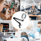 Magnifying Glass Desk Lamp With Clamp LED Light Adjustable Brightness 3 Light Modes Stand For Readi