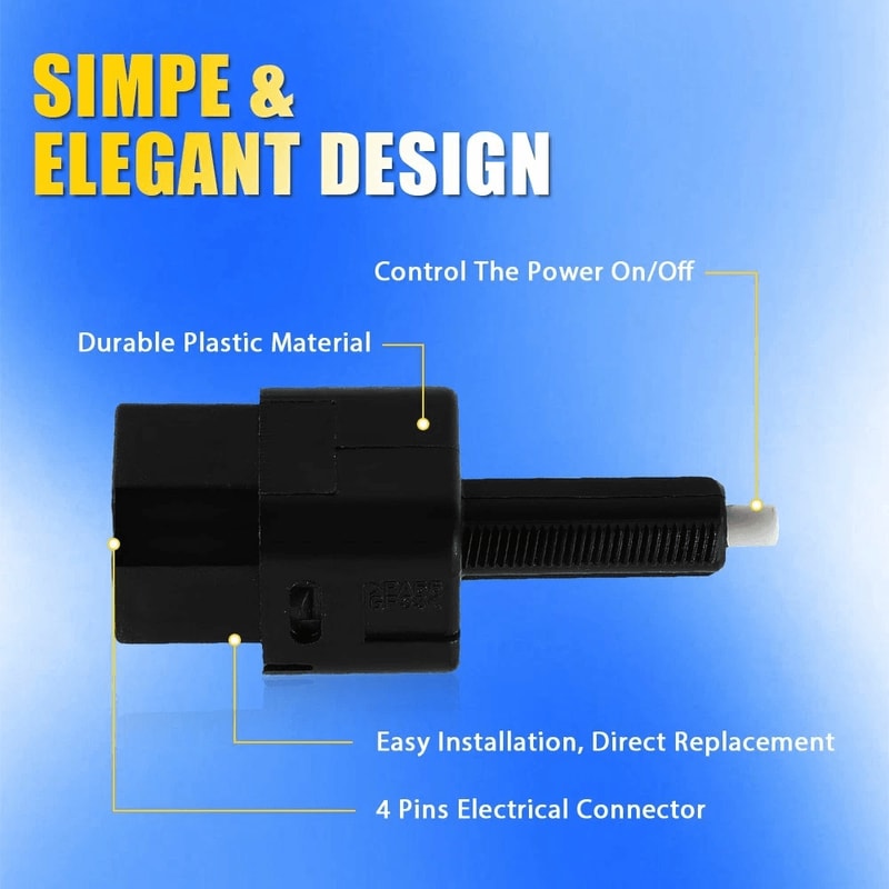 Single Custom Car Brake Light Switch Stop Light Switch Sensor Replacement 7