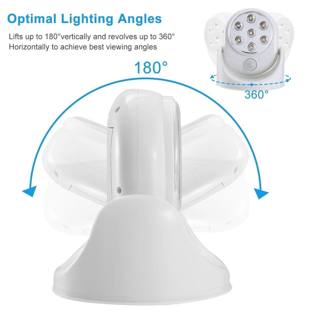 Cordless BatteryPowered Motion Light Adjustable Spotlight Indoor Outdoor Activated Sensor 7