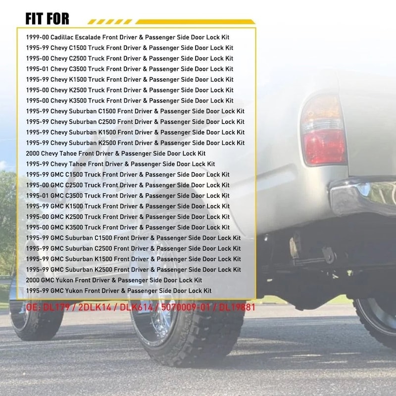 Durable Pair Set Door Lock Cylinder Kit With Keys For Home Office Use 3