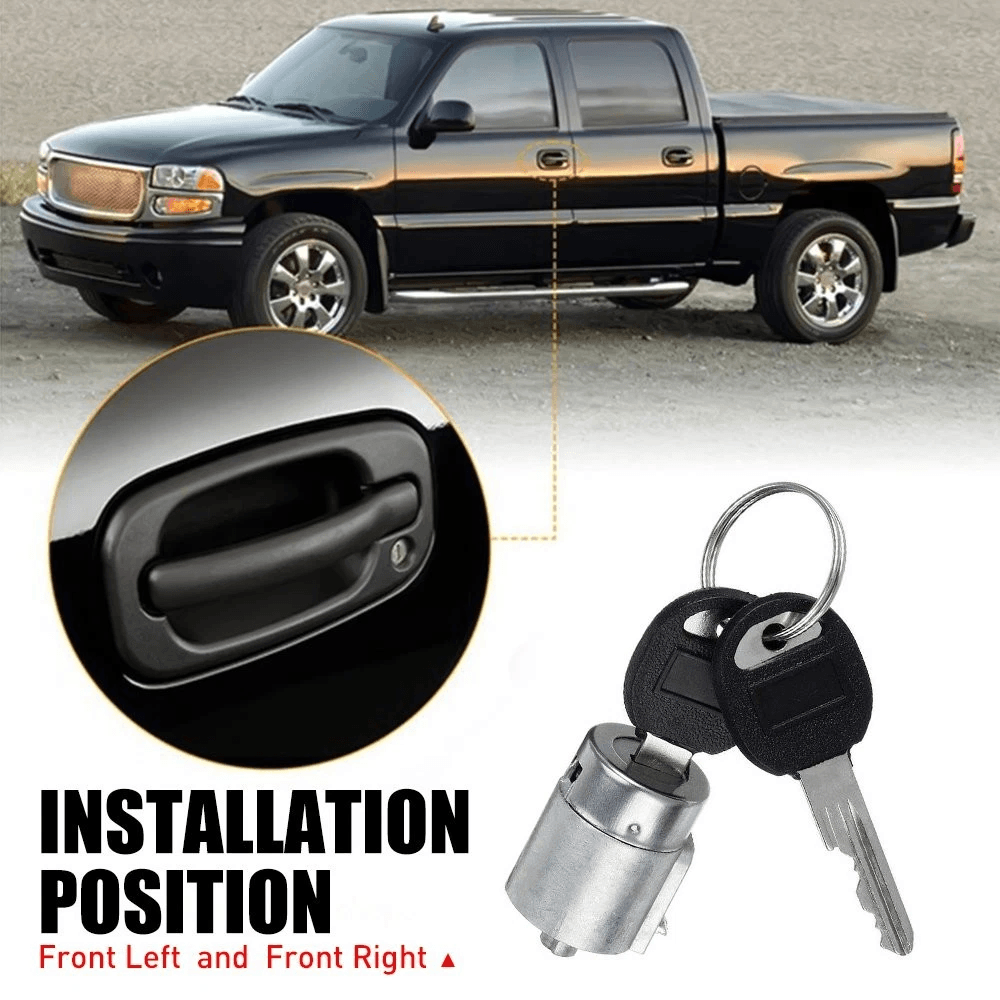 Durable Pair Set Door Lock Cylinder Kit With Keys For Home Office Use 4