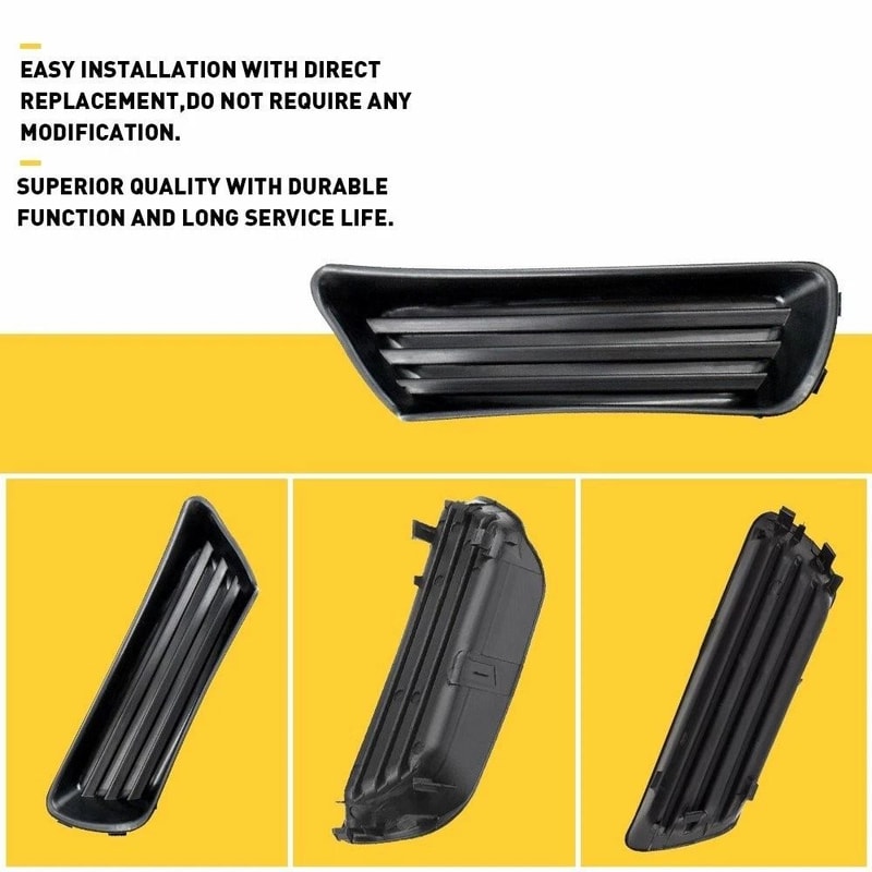 Durable Front Bumper FogHole Cover Lower Grille Insert LH RH Easy Installation 2