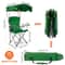 Heavy Duty Outdoor Beach Chair Green Folding Camping Chairs With Canopy Shade Portable Lawn Chair F 10