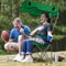 Heavy Duty Outdoor Beach Chair Green Folding Camping Chairs With Canopy Shade Portable Lawn Chair F 2