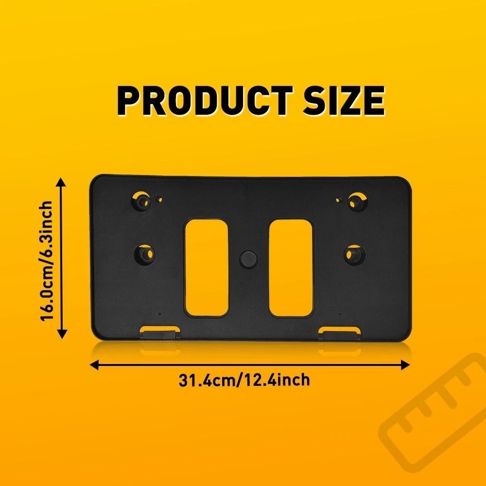 License Plate Frame Tag Bracket Front Bumper Mount HighQuality Replacement 2