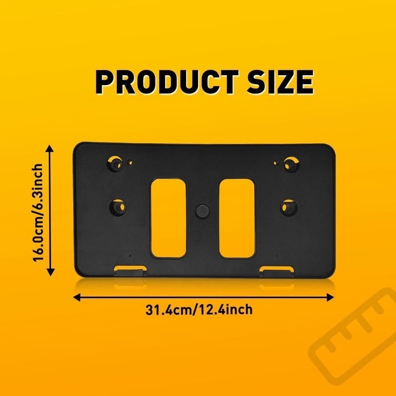 License Plate Frame Tag Bracket Front Bumper Mount HighQuality Replacement 2