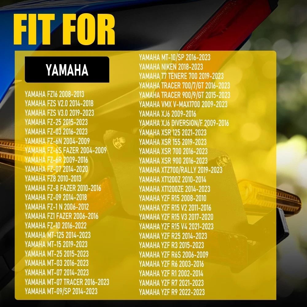 Waterproof LED Turn Signal Blinker Lights For Yamaha High Brightness Motorcycle Signals 1