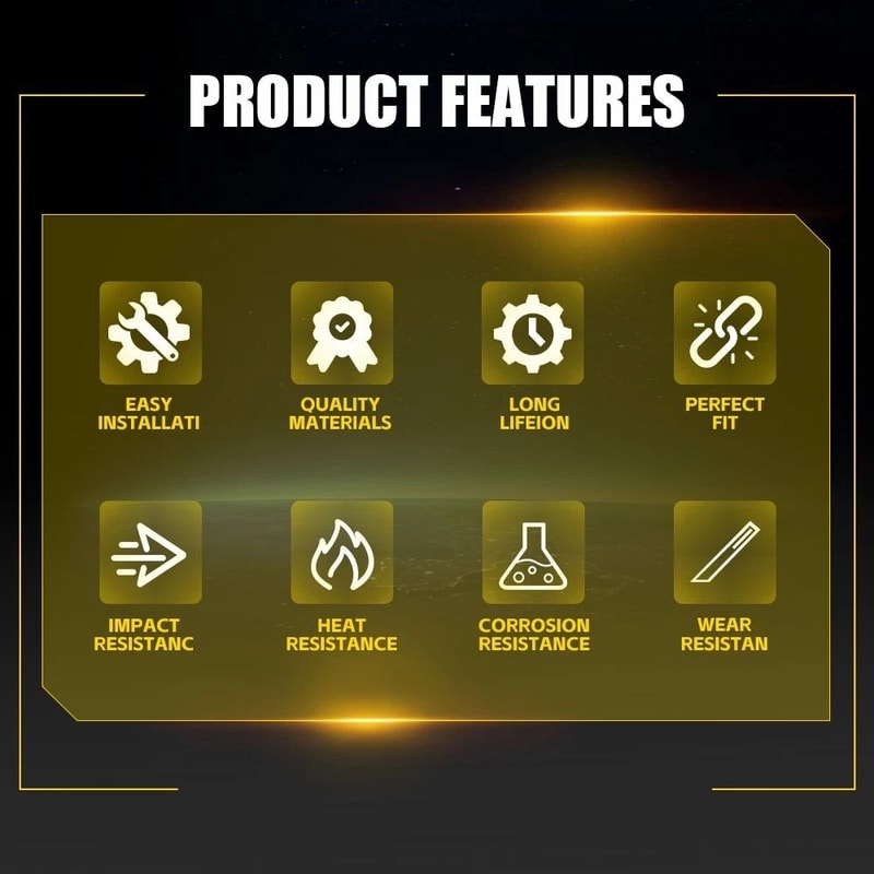 Bumper Support Brackets Left Right Rear Perfect Fit LongLasting 7