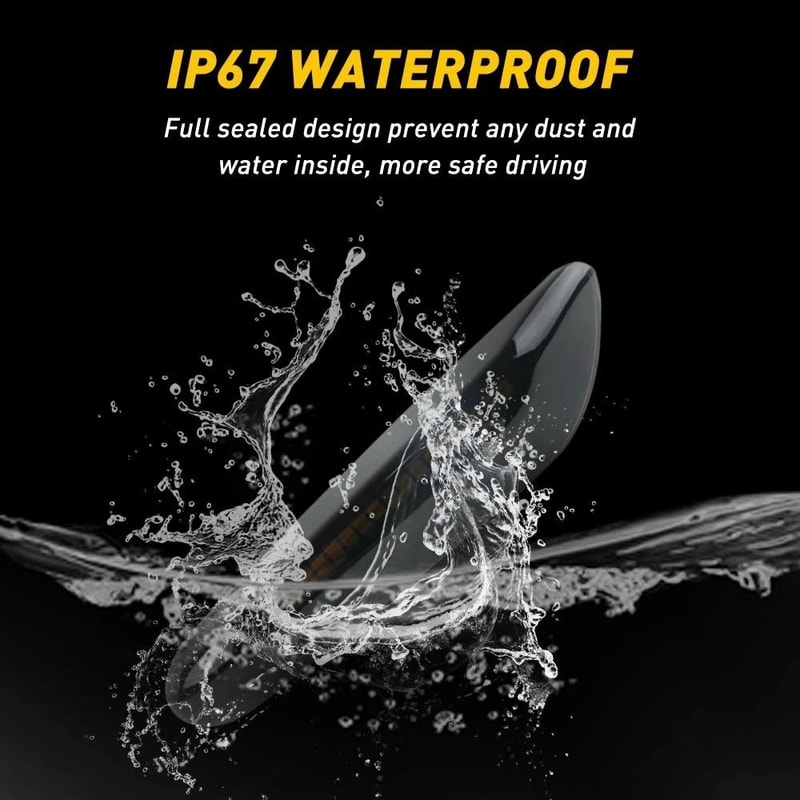 Amber LED Side Marker Lights Smoked Turn Signal EOE European Style Lights 5