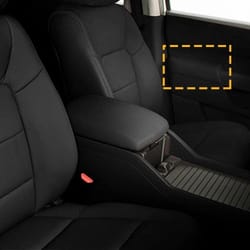 black leather front door panels armrest cover - scratch resistant, soft & comfortable