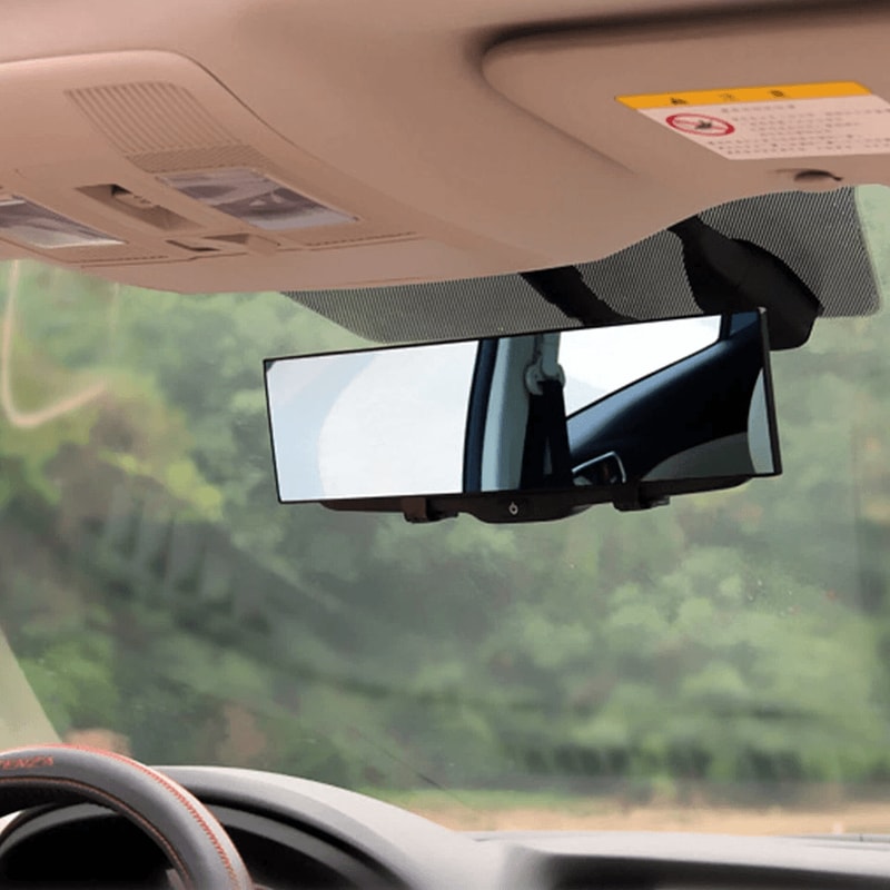 Universal Car Rear View Mirror Click On Wide Angle Convex Panoramic Rearview AntiGlare 1