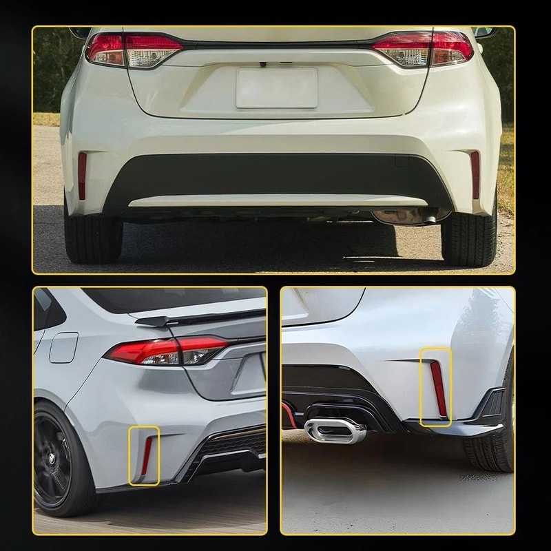 Tail Lamp Case Rear Bumper Reflector Light LeftRight HighQuality ABS 8