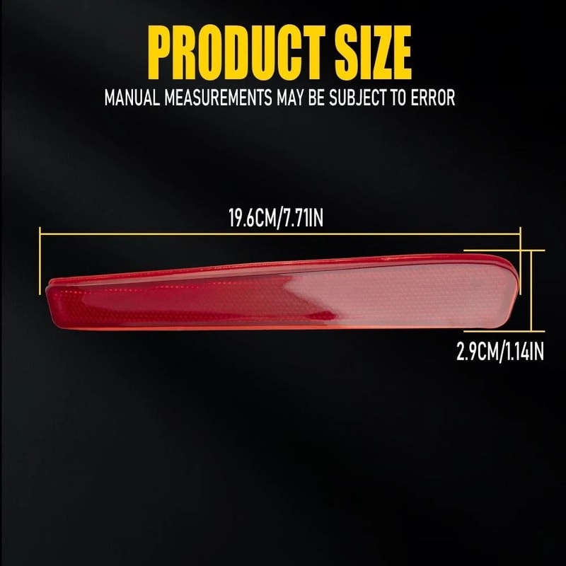 Tail Lamp Case Rear Bumper Reflector Light LeftRight HighQuality ABS 2