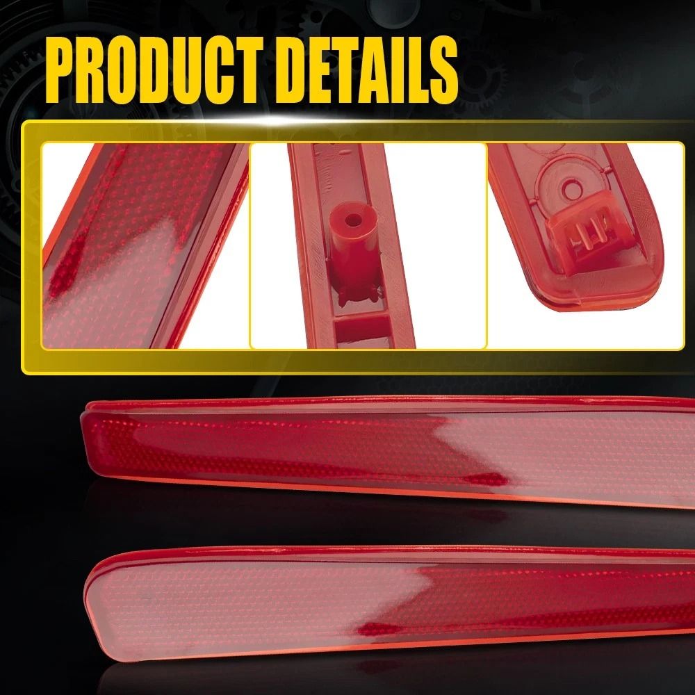 Tail Lamp Case Rear Bumper Reflector Light LeftRight HighQuality ABS 4