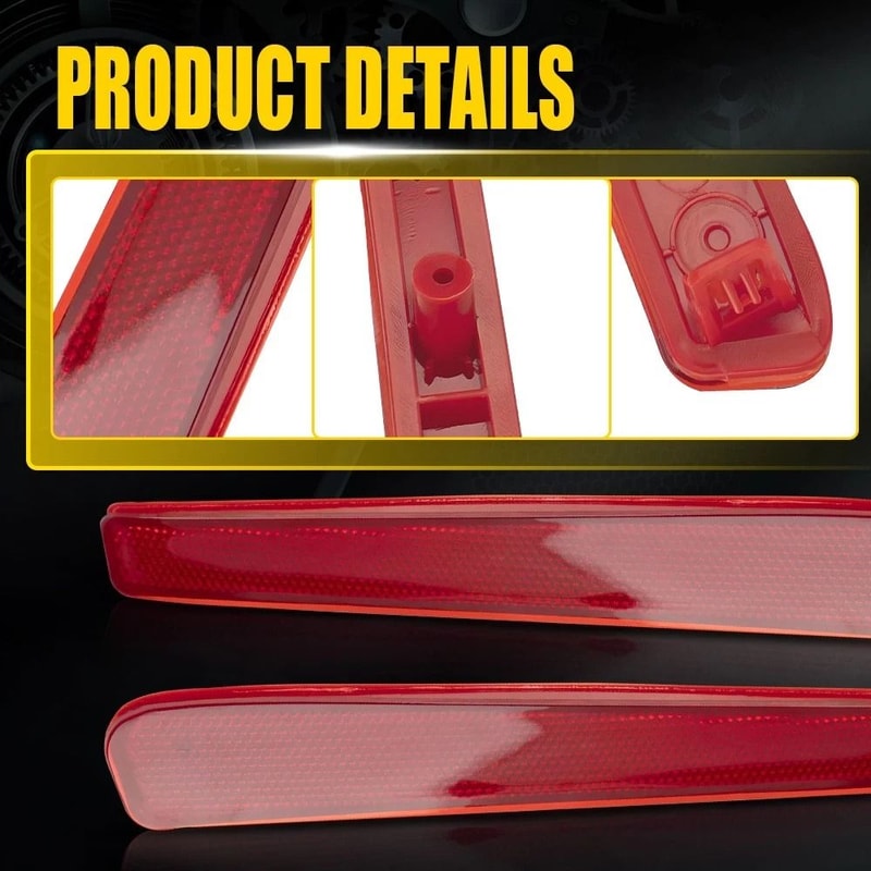 Tail Lamp Case Rear Bumper Reflector Light LeftRight HighQuality ABS 4