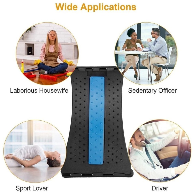 Posture Massager For Back Pain Relief Adjustable Stretcher Extender Lumbar Support For Sciatica And 7
