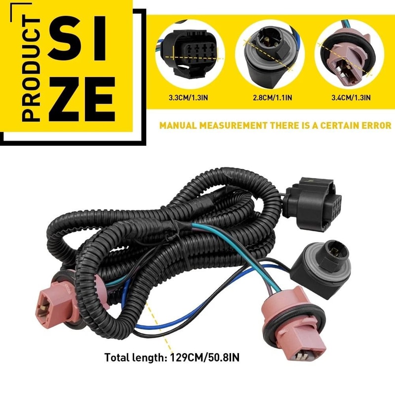 Tail Lamp Wiring Harness For Driver Side Durable Plastic And Copper Construction 2