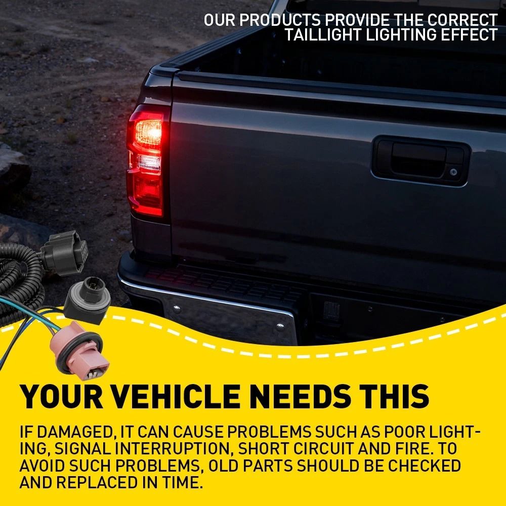 Tail Lamp Wiring Harness For Driver Side Durable Plastic And Copper Construction 6