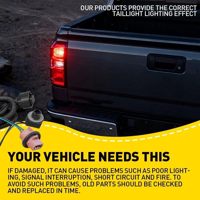 Tail Lamp Wiring Harness For Driver Side Durable Plastic And Copper Construction 6