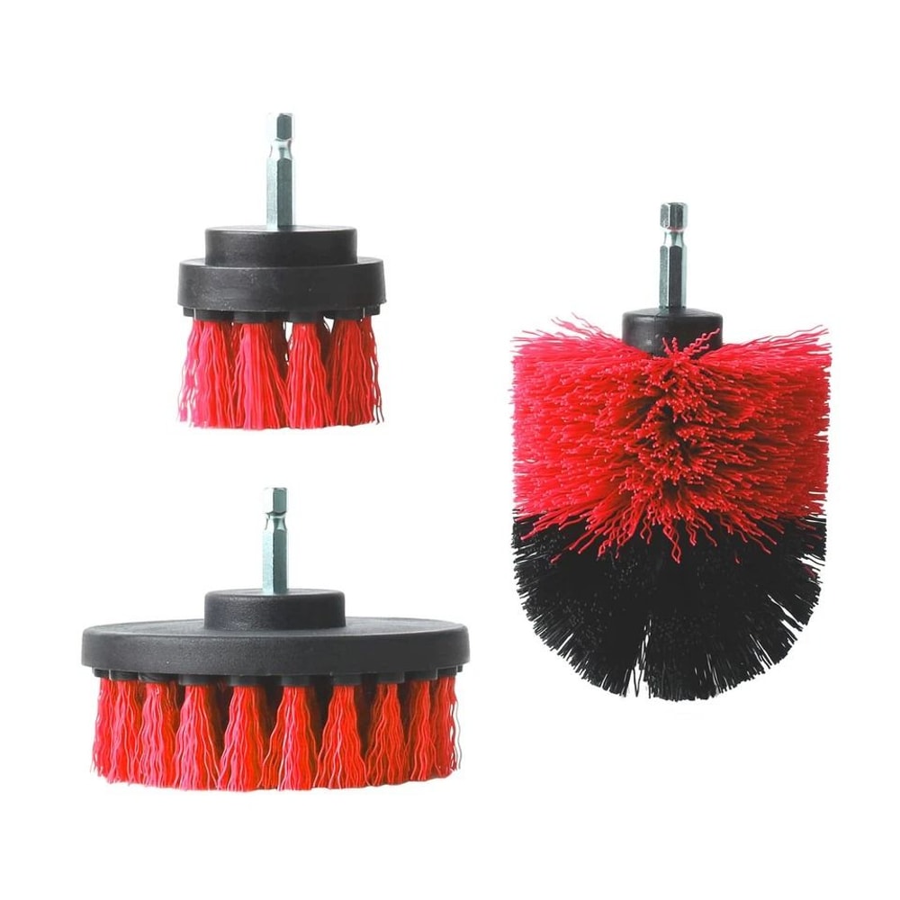 Drill Brush Set Tile Grout Scrubber Auto Cleaner Combo For Floors And Walls 2