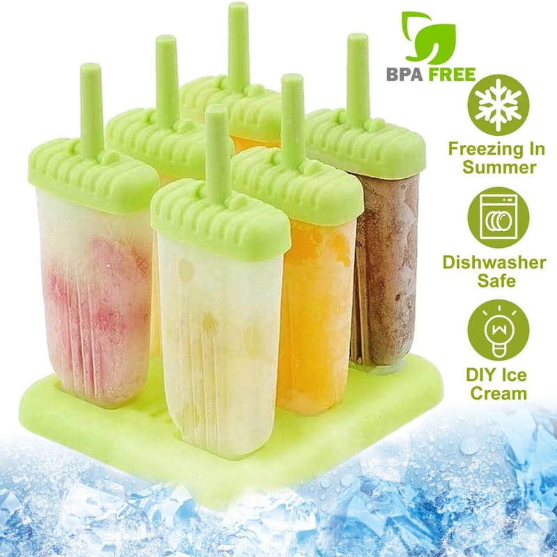 Reusable Popsicle Molds DIY Ice Cream Plastic Popsicle Mold Create Homemade Popsicles 0
