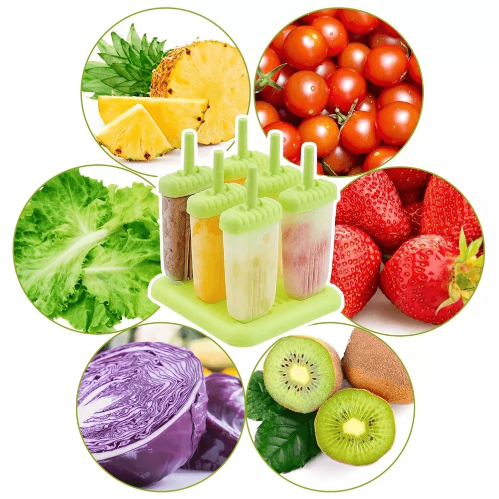 Reusable Popsicle Molds DIY Ice Cream Plastic Popsicle Mold Create Homemade Popsicles 2