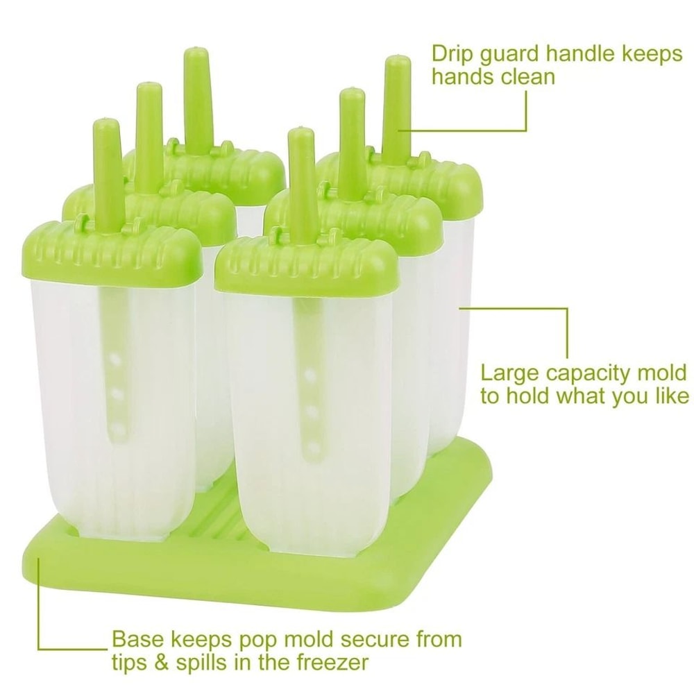 Reusable Popsicle Molds DIY Ice Cream Plastic Popsicle Mold Create Homemade Popsicles 9