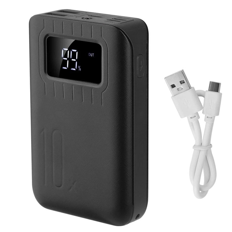Power Bank For Heated Vest Mobile Phones LCD Display Dual USB Charging Ports Portable Charger 2