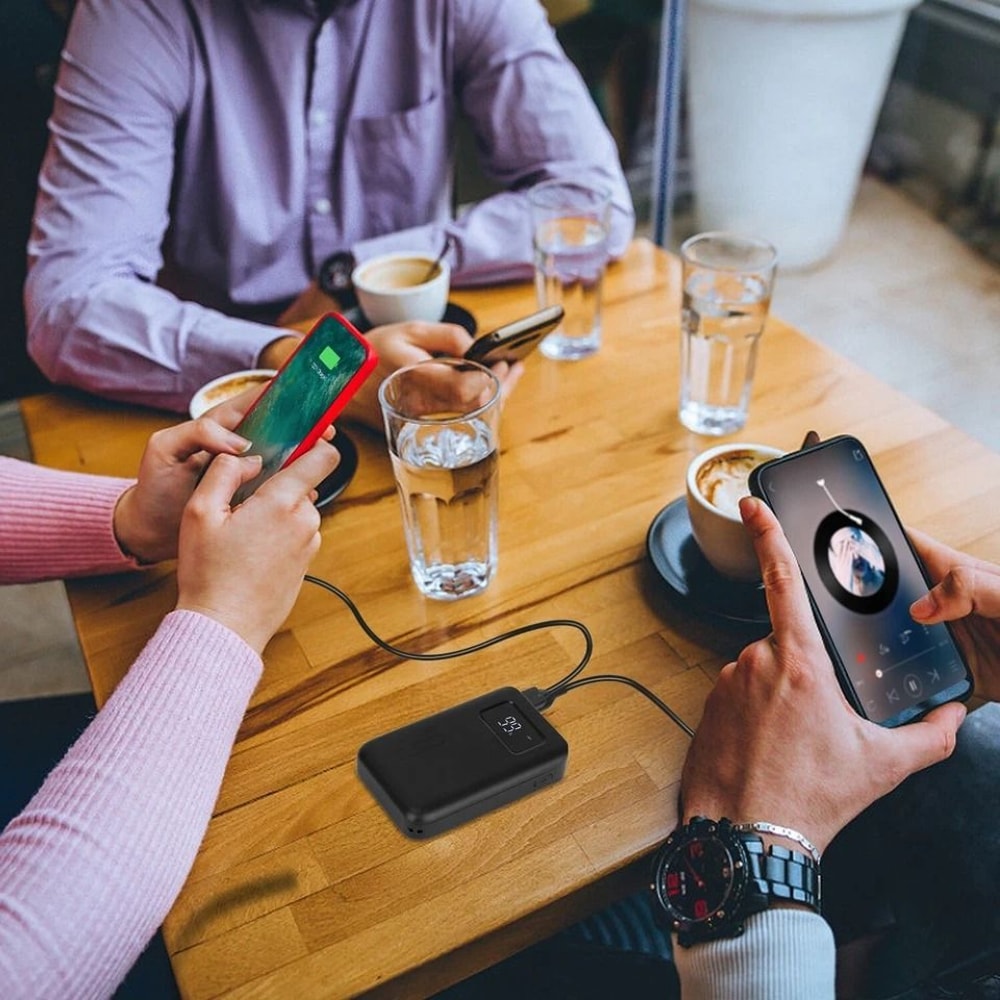 Power Bank For Heated Vest Mobile Phones LCD Display Dual USB Charging Ports Portable Charger 5