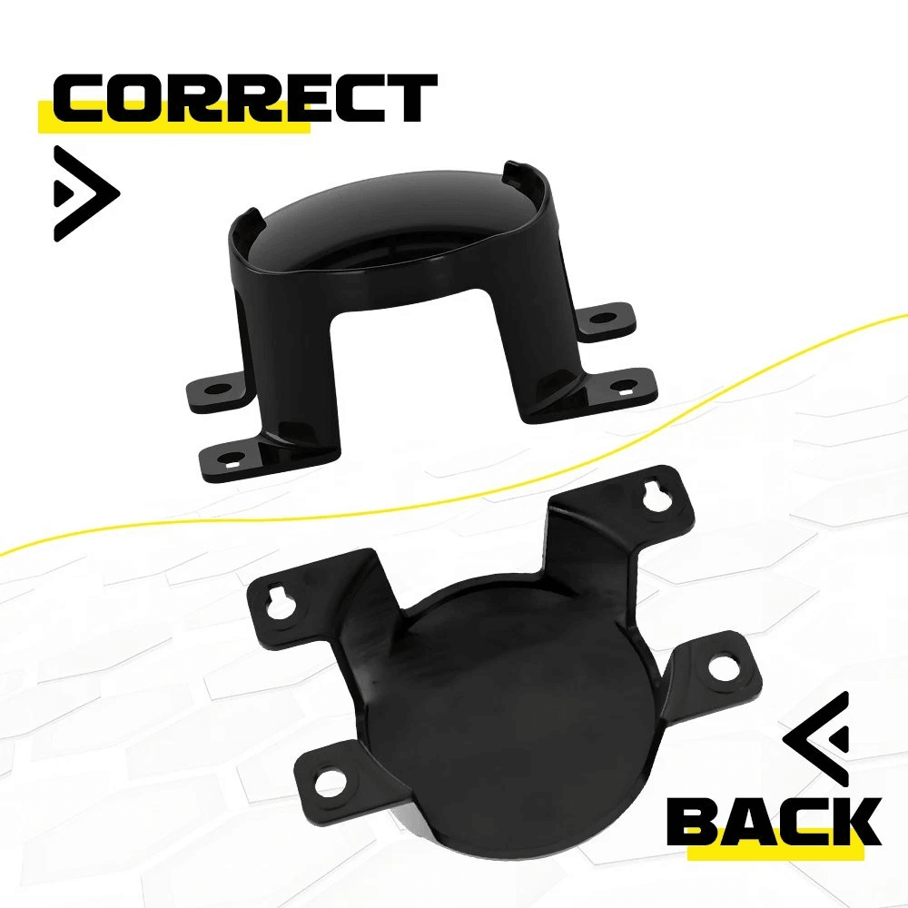 Front Fog Light Cover Set Perfect Fit Easy Installation Impact Resistance 1