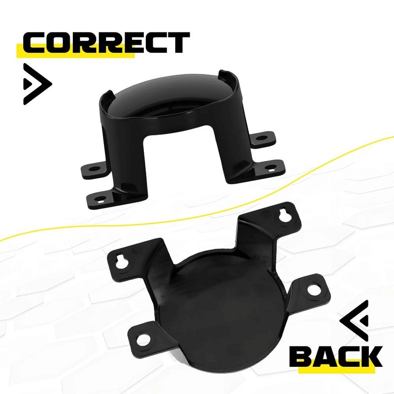 Front Fog Light Cover Set Perfect Fit Easy Installation Impact Resistance 1