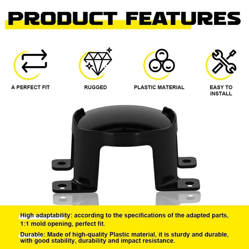 Front Fog Light Cover Set Perfect Fit Easy Installation Impact Resistance 3