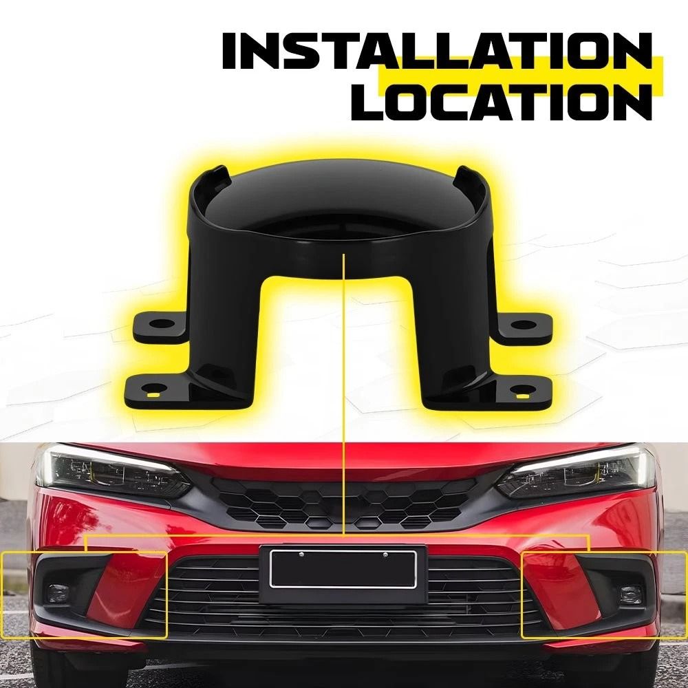 Front Fog Light Cover Set Perfect Fit Easy Installation Impact Resistance 5