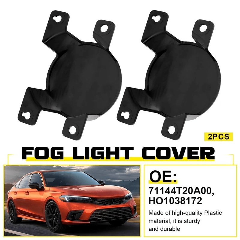 Front Fog Light Cover Set Perfect Fit Easy Installation Impact Resistance 7