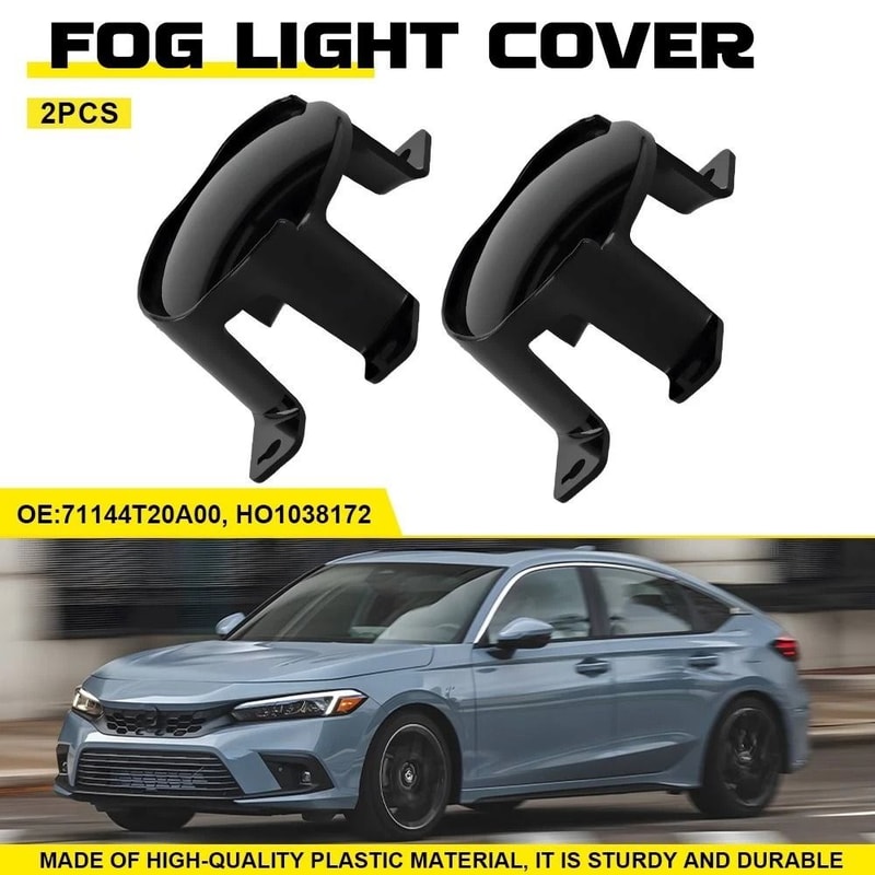 Front Fog Light Cover Set Perfect Fit Easy Installation Impact Resistance 8