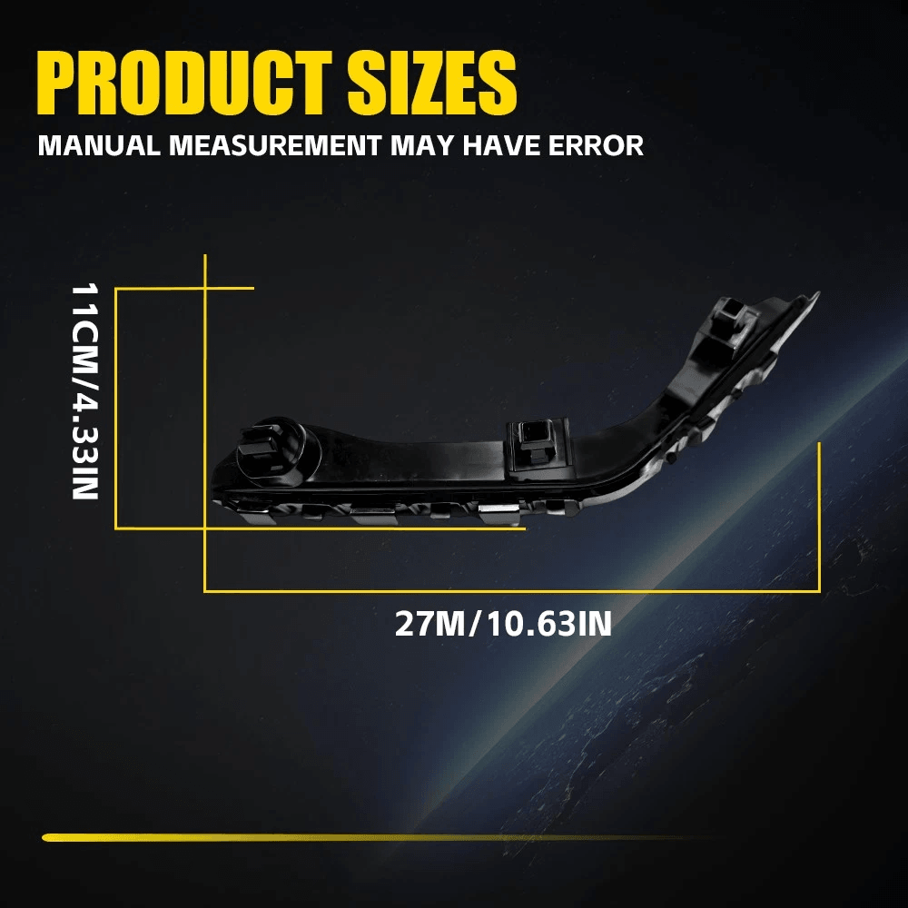 New Front Bumper Driver Passenger Fender Bracket Holder HighDurability Support 2