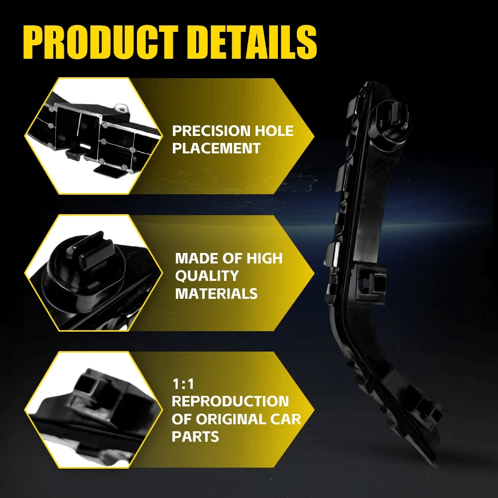 New Front Bumper Driver Passenger Fender Bracket Holder HighDurability Support 4
