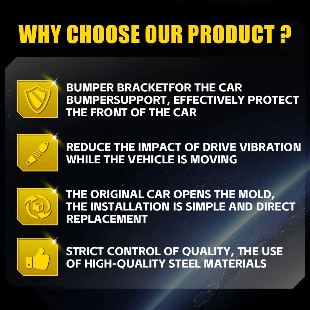 New Front Bumper Driver Passenger Fender Bracket Holder HighDurability Support 7