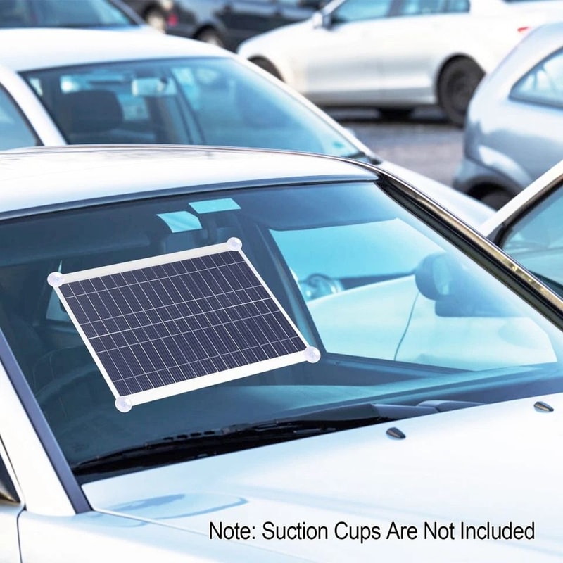 Flexible Solar Panel Charger Trickle Battery Kit For RV Boat Car And Emergency Use 2