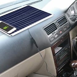 flexible solar panel charger, trickle battery kit for rv, boat, car, and emergency use