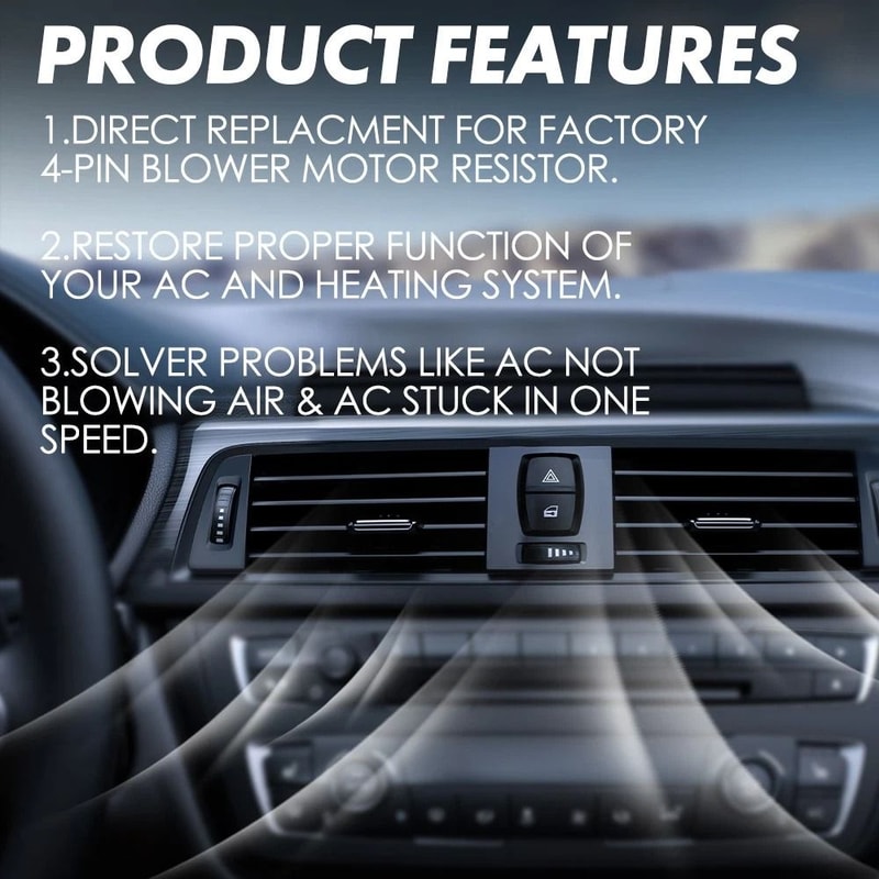 Radiator Cooling Fan Motor Resistor Relay Replacement For Vehicles 8