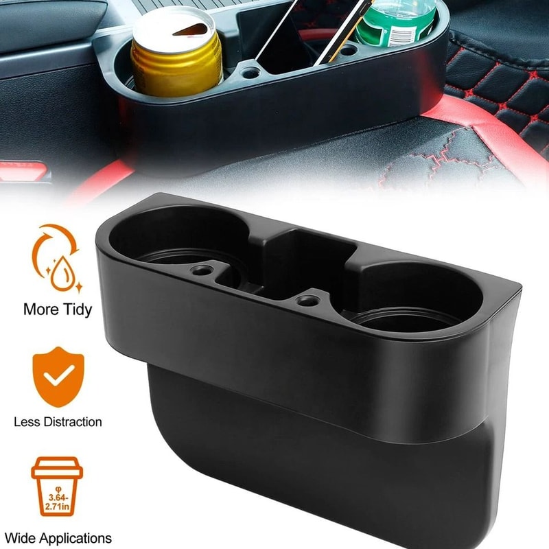 Car Seat Gap Organizer Cup Holder Drink Bottle Storage Phone Mount Stand For Car Keep Your Car Neat 1