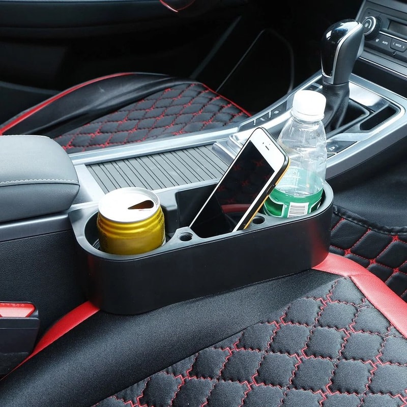 Car Seat Gap Organizer Cup Holder Drink Bottle Storage Phone Mount Stand For Car Keep Your Car Neat 2