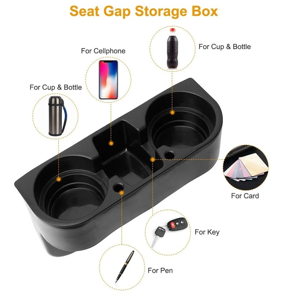 Car Seat Gap Organizer Cup Holder Drink Bottle Storage Phone Mount Stand For Car Keep Your Car Neat 9
