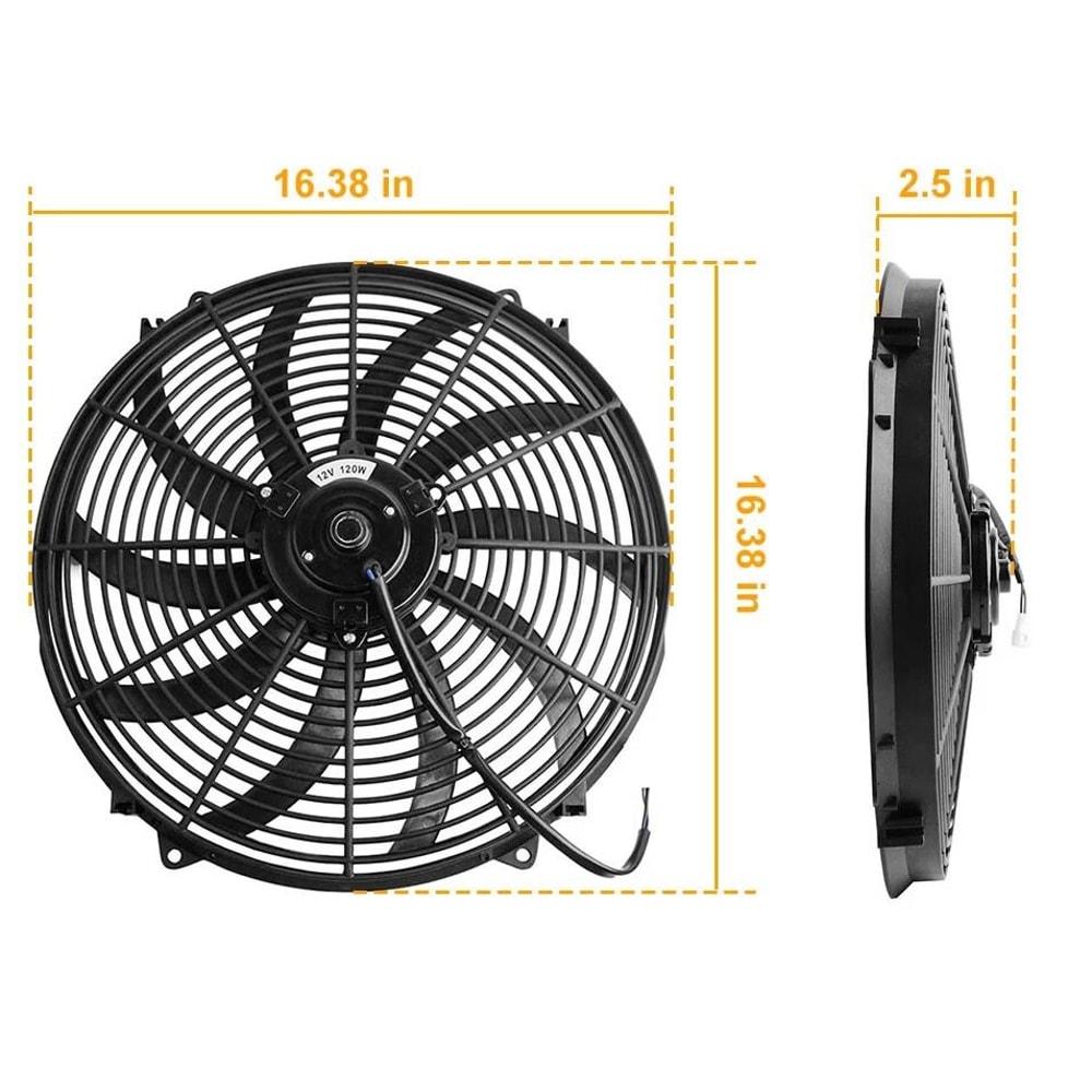 Electric Radiator Cooling Fan Universal Slim Fan CFM Push Pull 8