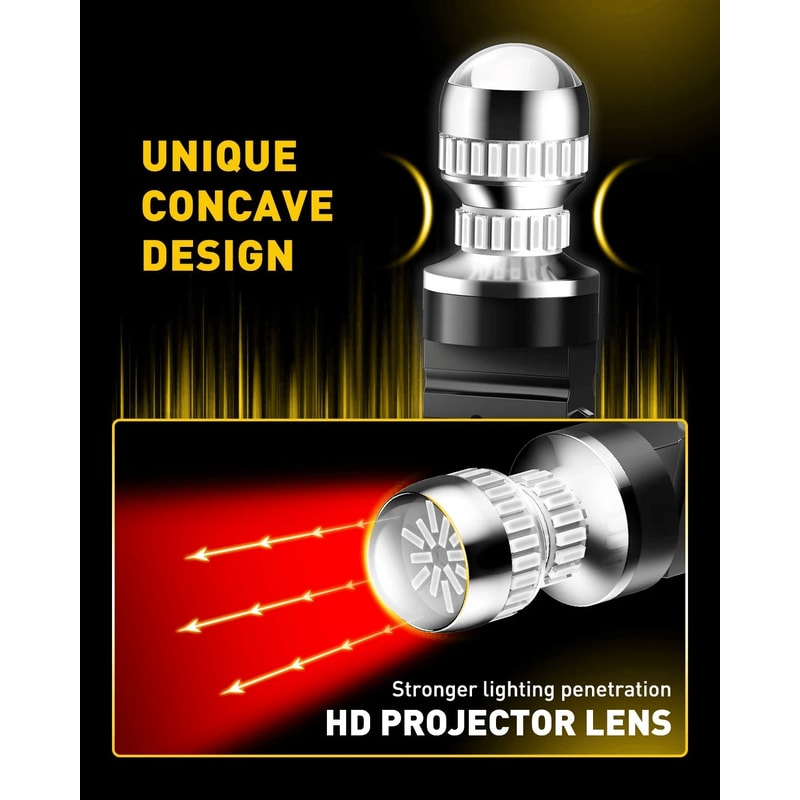 LED Brake Tail Light Red Safety Warning Flashing Light 2