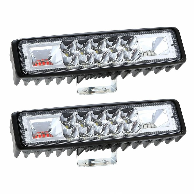 LED Light Bar Fog Light For Jeep Truck Waterproof Spot Flood Beam Offroad Work Light 2