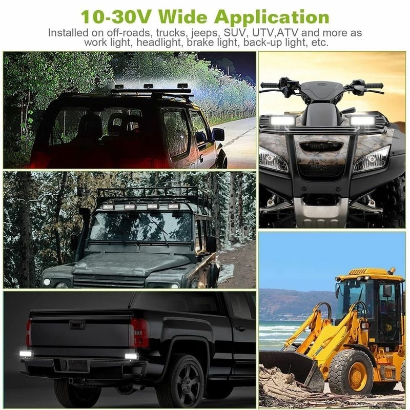LED Work Light Bar Offroad Truck Jeep Fog Lamp Waterproof Flood Spot Combo For ATV UTV Boat Driving 4